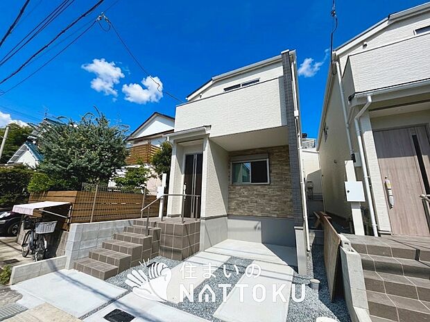 【現地写真(外観)【1号地】】健康被害に配慮したもっとも安全性の高い建材を採用し、シックハウス対策をしております。