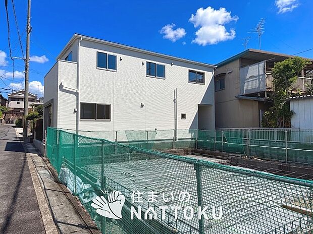 【現地写真（外観）【１号地】】断熱性、気密性を高める工夫で一年中ずっと心地よく暮らせる、高気密・高断熱です。