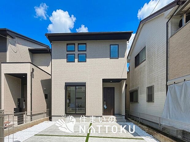 【現地写真（外観）【１号地】】耐震等級最高「３」取得で基準の１.５倍の性能・耐震強度で安心できます。