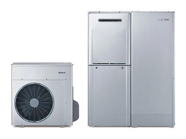 【【エコワン】】電気の力でお湯を温めてタンクに貯蔵。足りなくなったお湯はガスの力ですぐに温めるので、お湯切れの心配も不要。ガスと電気で効率よく給湯するので光熱費を大幅に抑え、毎日のランニングコストも安心♪