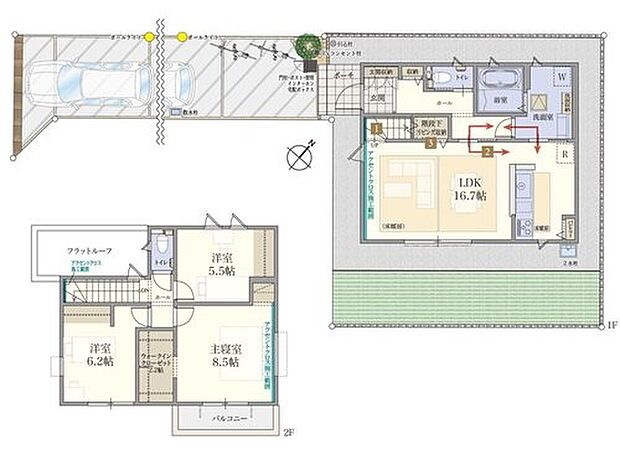 【13号棟】
価格4990万円、3LDK、土地面積151.00m2、建物面積92.74m2