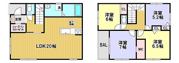 ■家族みんなが自分のお部屋を持てる４LDKのお家
