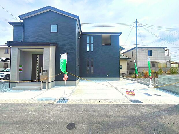 1号棟外観:快適さを追求した新築戸建です!(撮影日:2026.8.29)