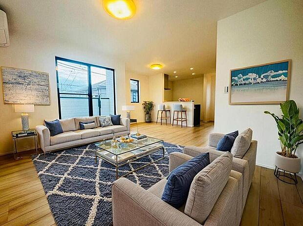 A号棟 リビング
※配置してある家具はCGによるイメージです。