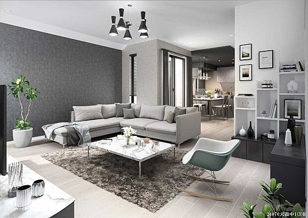 B号棟　内観完成予想図