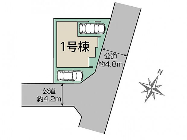 富士見市水子2期1棟 区画図