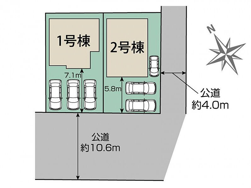 札幌市北区北26条西16丁目2期2棟 区画図