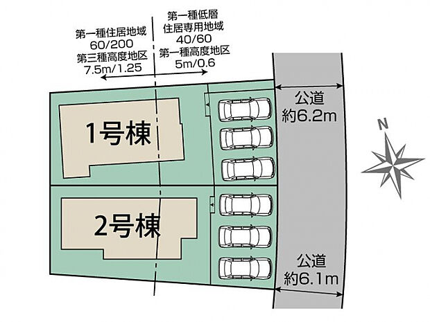 仙台市泉区長命ケ丘2丁目2棟 区画図