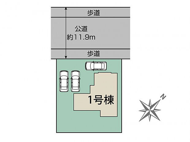 富谷市日吉台1丁目1棟 区画図