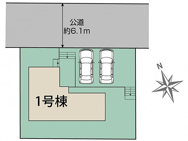 仙台市泉区南光台東1丁目1棟 区画図