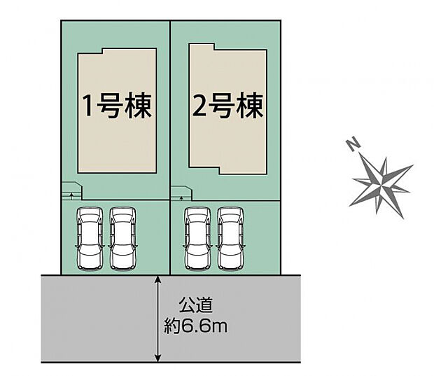 仙台市太白区太白2丁目2棟 区画図