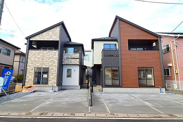 【外観写真】 静御前通り、4号線へのアクセス良好な大槻に東栄住宅こだわりの2棟が誕生♪