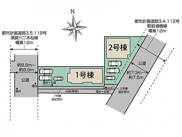 郡山市本町二丁目2棟 区画図