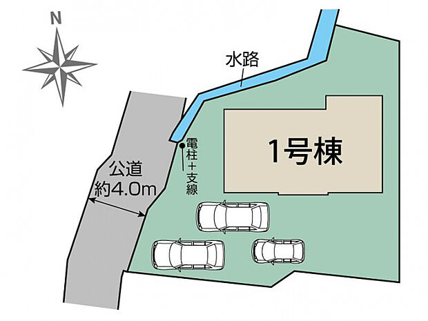 福島市笹谷南一本松1棟 区画図
