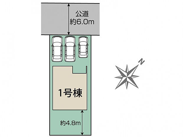 豊田市鴛鴨町上?根1棟 区画図