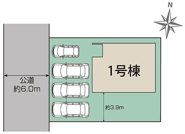 小牧市下小針中島3丁目1棟 区画図