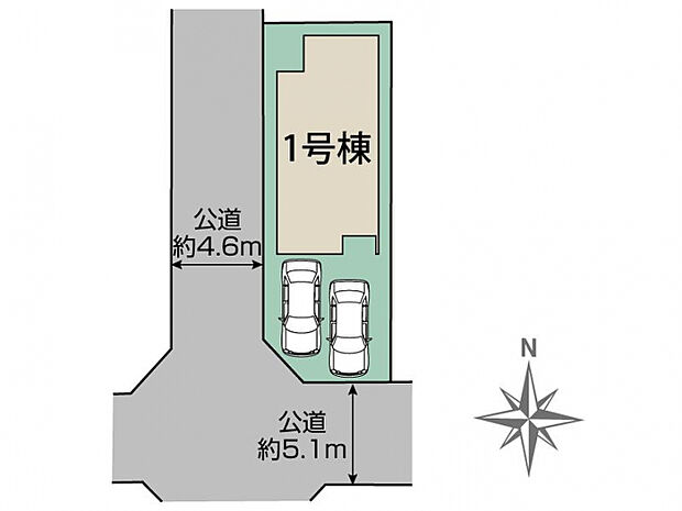 北名古屋市片場新町1棟 区画図