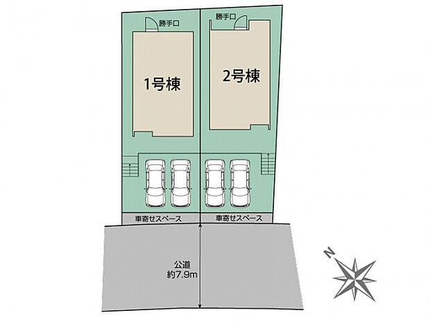 豊明市二村台7丁目4期2棟 区画図