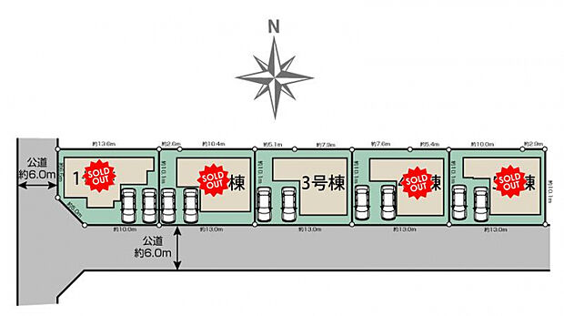 磯城郡川西町結崎5棟 区画図