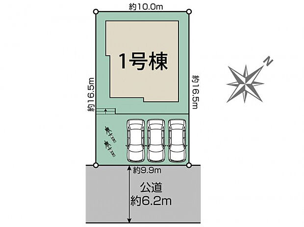 生駒市ひかりが丘1丁目1棟 区画図