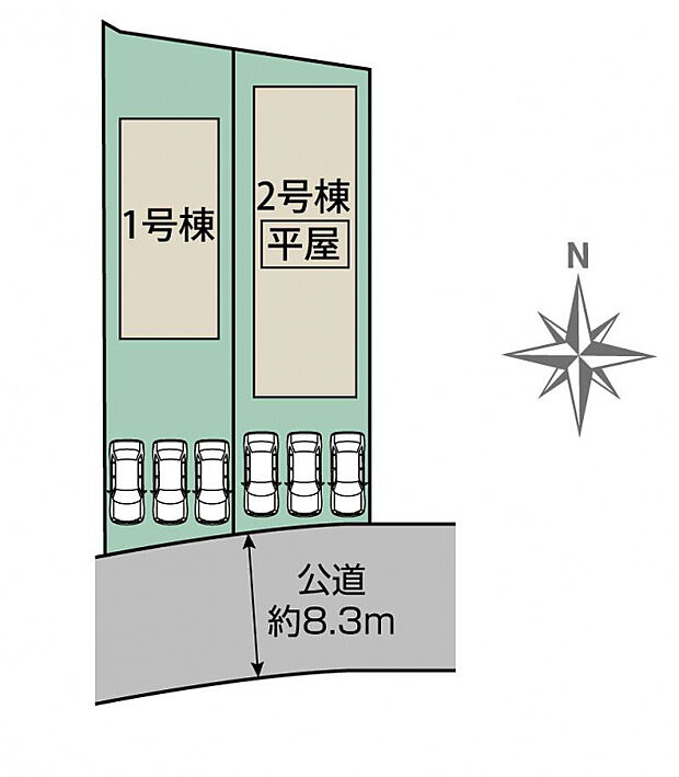 廿日市市阿品台1丁目2棟 区画図