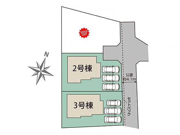 安芸郡熊野町東山3棟 区画図