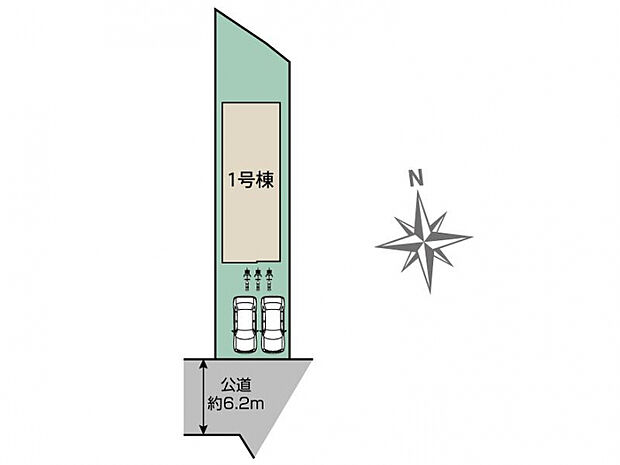 南区向洋新町1丁目1棟 区画図
