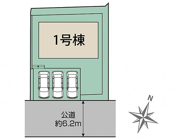 広島市安佐北区真亀5丁目1棟 区画図