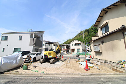 前面道路から見た宅地