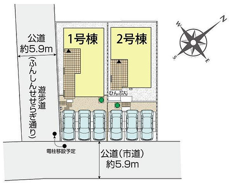 宜野湾市伊佐2丁目2棟　区画図