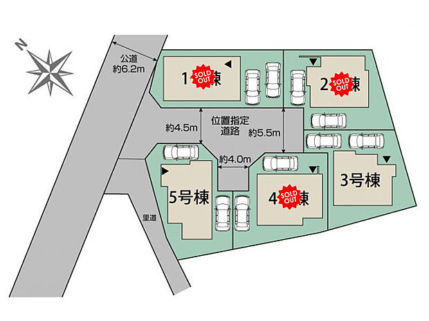 豊見城市豊見城5棟 区画図