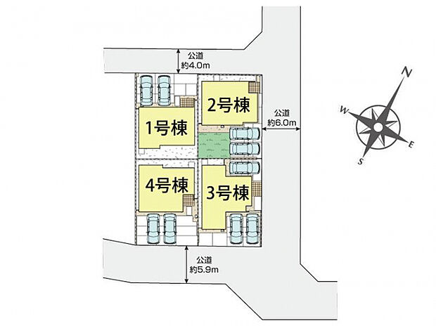 岡山市南区東畦4棟 区画図