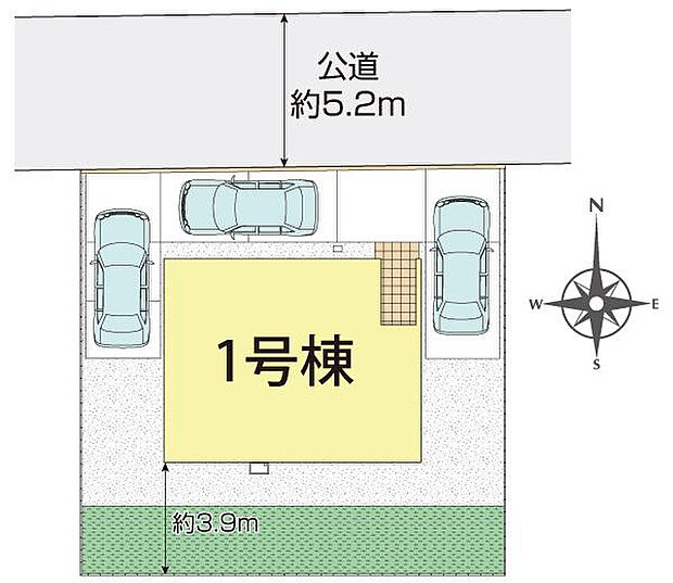 岡山市中区国府市場2期1棟 区画図