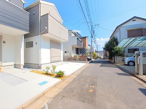【前面道路含む現地写真】堂々完成!! ここから始まる新生活を応援いたします!