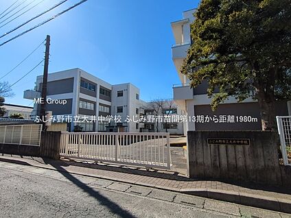 ふじみ野市立大井中学校 1980m