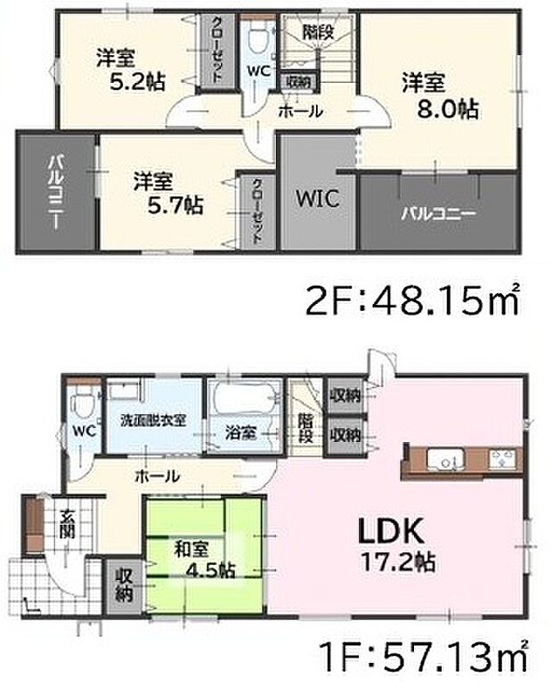 1号棟間取り図