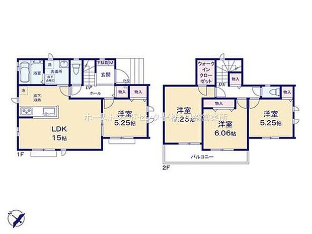 (B号棟)、4LDK、土地面積129m2、建物面積93.98m2


