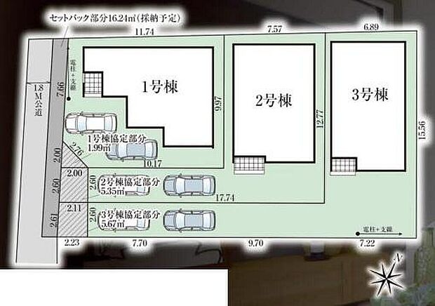 東武東上線「新河岸」駅徒歩１２分♪南東向き全３棟♪毎日の通勤通学に便利な立地です！カースペースは２台分完備！家族分の自転車を駐輪したり、来客用の駐車スペースとしてもお使いいただけます。
