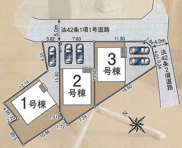 ＪＲ川越線「高麗川」駅徒歩１０分♪毎日の通勤通学に大変便利な好立地です！スーパー・コンビニ・ＤＳが徒歩圏内にあるのでお買い物にも便利♪カースペース並列２台分完備（１号棟は１台分）♪