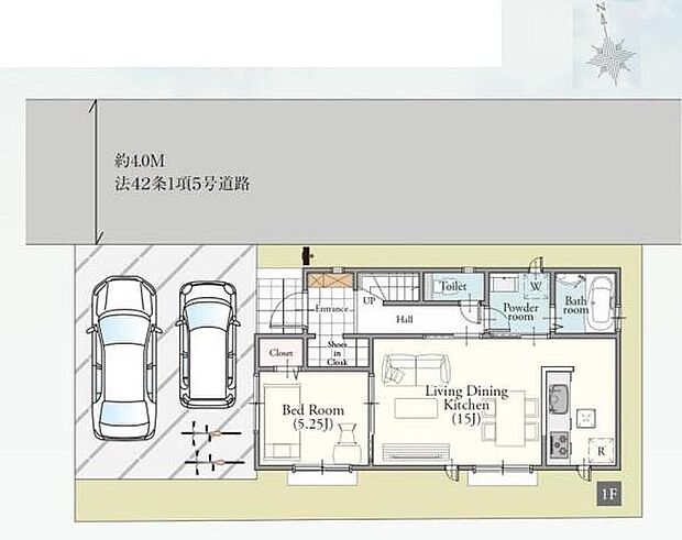 ターミナル駅（川越駅・本川越駅）までバスでのアクセス可能な好立地♪カースペース２台分（車種による）♪駐輪場や来客用の駐車スペースとしてもお使いいただけます。