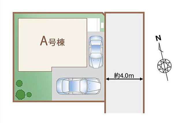 【全体区画図】東武東上線「新河岸」駅徒歩１９分♪周辺は閑静な住宅街です！カースペース２台分（車種による）♪駐輪場や来客用の駐車スペースとしてもお使いいただけます。