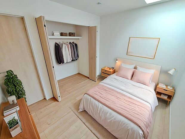 【主寝室】家具はCGです。