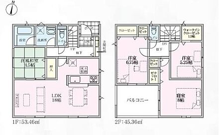 ☆WIC付き☆
収納力たっぷりのウォークインクローゼットは、家族の強い味方。シーズンオフのお洋服や靴、キャンプ用品やスポーツ用品等大切なものもしっかり収納出来ます。 