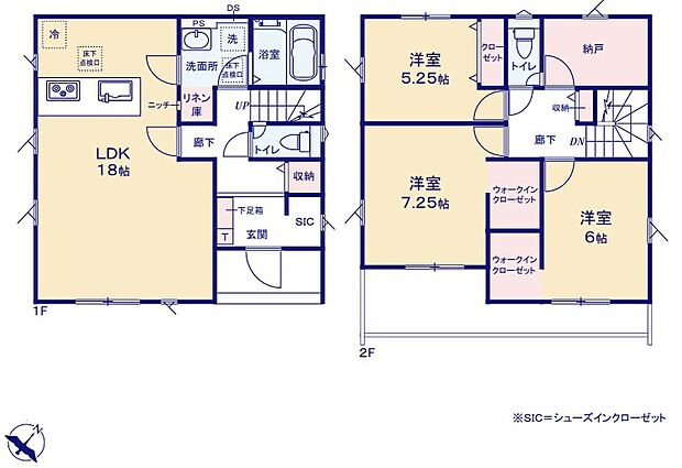 【3LDK+S】☆多目的ルーム付き☆
2階に多目的に使用可能な納戸を設けました!収納スペースとしては勿論、テレワークコーナーやスタディーコーナー、趣味のお部屋にも最適!