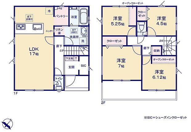 【4LDK】☆大型キッチンパントリー付き☆
キッチン横に大型のパントリーを完備♪家族が多いとすぐなくなってしまう水や食材をまとめ買いしても置き場所に困らないのはうれしいですね♪