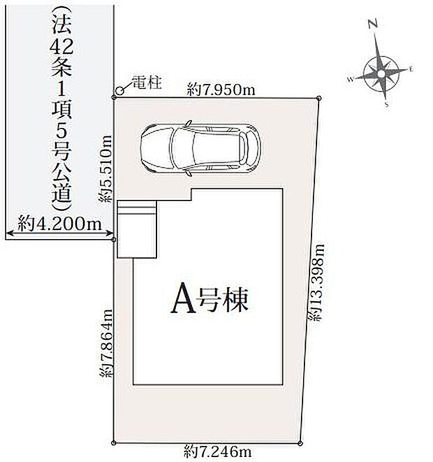 【全体区画図】東武東上線「川越市」駅徒歩１０分・西武新宿線「本川越」駅徒歩１３分！毎日の通勤通学やお買い物に大変便利な好立地です！カースペース１台分完備♪