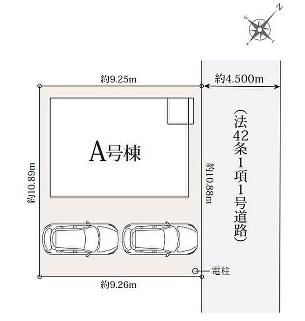 【全体区画図】３路線アクセス可能な立地♪カースペース２台分完備！家族分の自転車を駐輪したり、来客用の駐車スペースとしてもお使いいただけます。