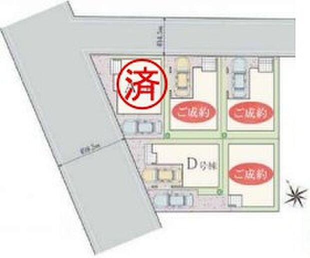 ≪全体区画図≫
スーパーやコンビニなど徒歩10分圏内♪
小学校や中学校も徒歩5分圏内にあるので、お子様のいるご家庭にもオススメです♪