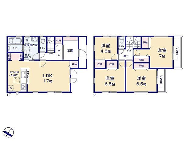 (1号棟)、価格5590万円、4LDK、土地面積104.64m2、建物面積102.06m2