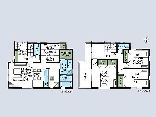 (1号棟)、価格3690万円、4LDK、土地面積122.31m2、建物面積102.67m2
